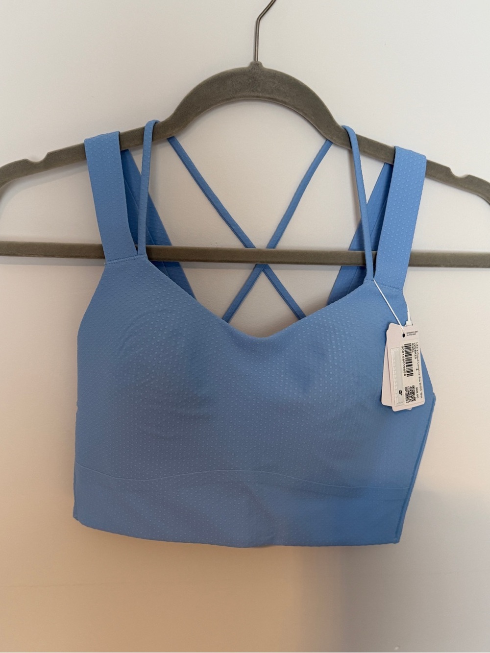NWT Lululemon Like a Cloud Longline Bra D/DD Blue Size 4